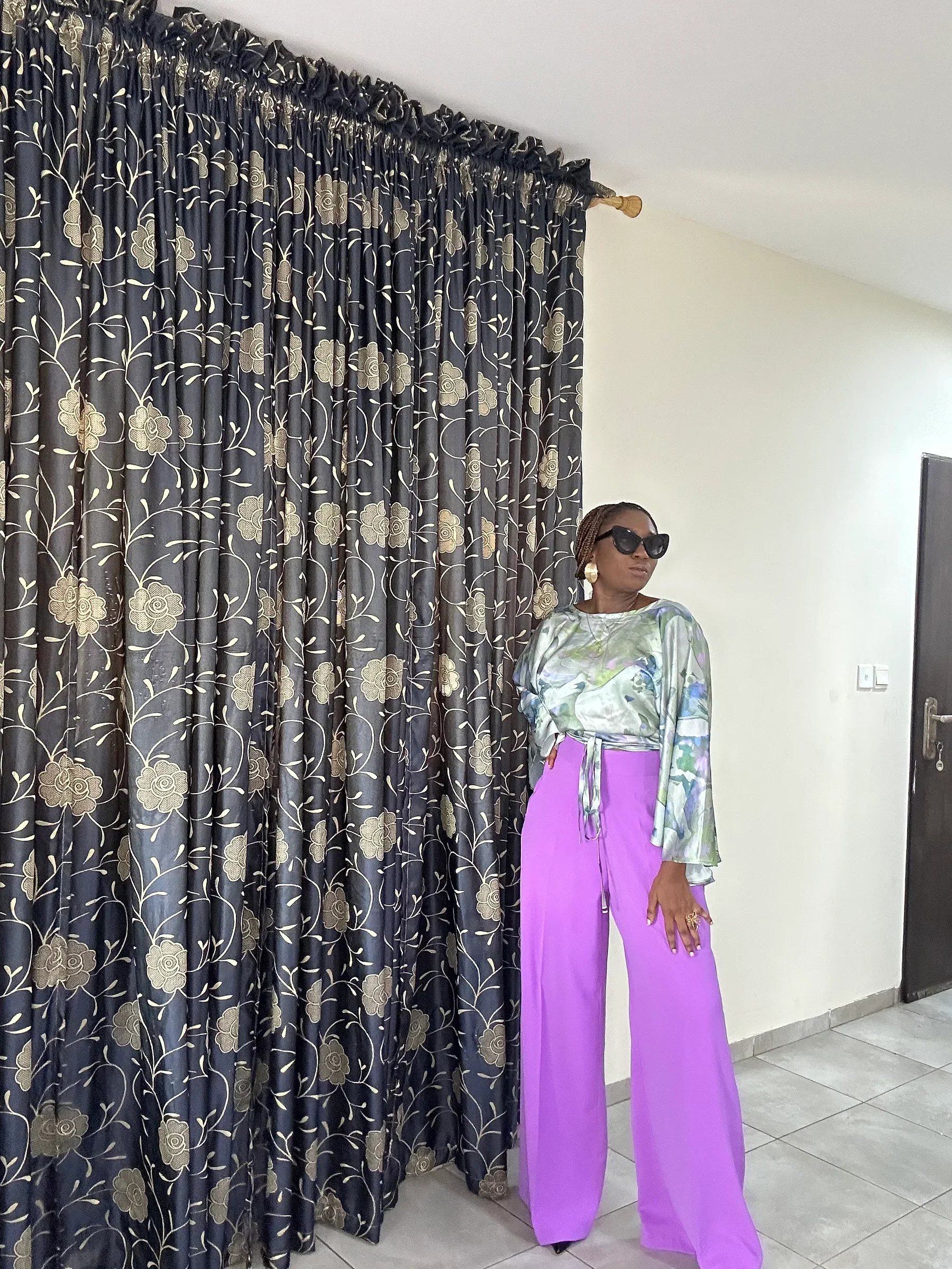 Silk and plain set